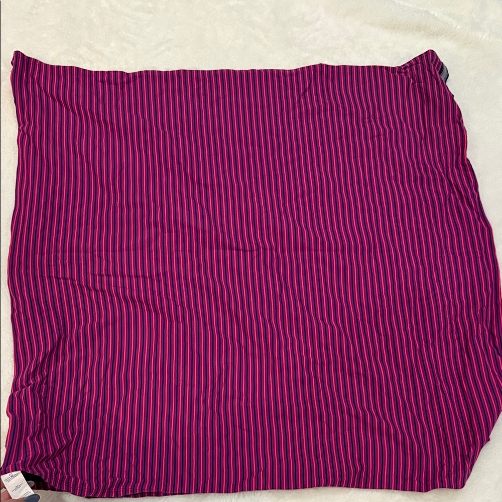 lululemon athletica Pink and Black Striped Scarf